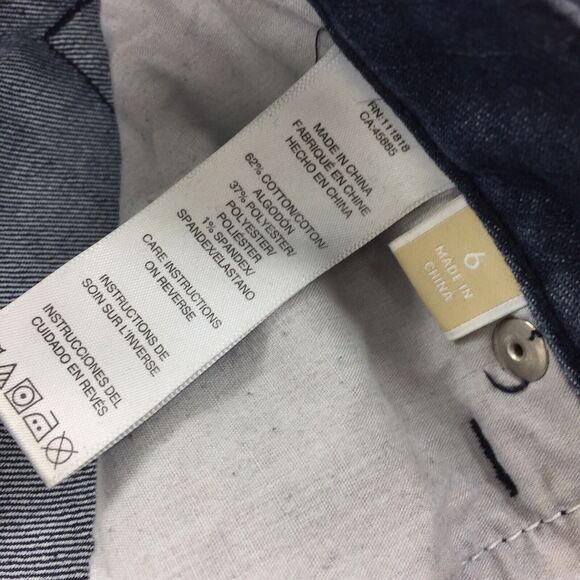 Michael Kors Skinny Leg Jeans Size 6 Womens Dark Wash Designer Denim - ALTERED - Picture 7 of 10